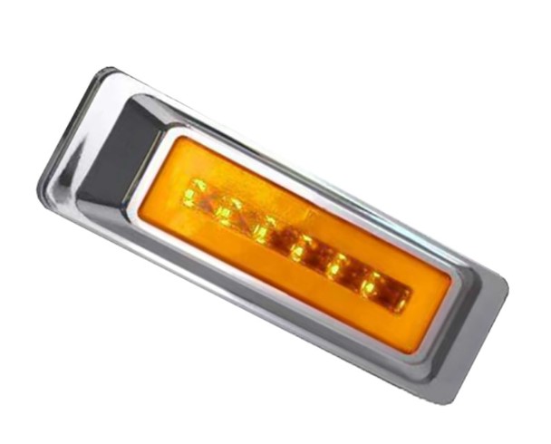 FAROL LATERAL LED 10-30V AMBAR 3 CABLES MEDIDA 16 X 5 X 2 CM                                                                                          