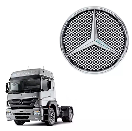 EMBLEMA INSIGNEA ESTRELA FRONTAL MERCEDES BENZ AXOR ATEGO  9448100018 260MM                                                                           