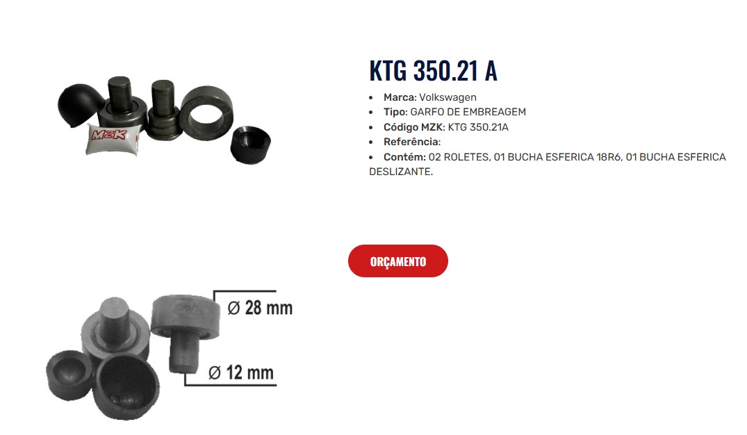 KIT DE REPARACION DE HORQUILLA VW CONSTELLATION                                                                                                       