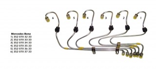 TUBO CAÑO DE INYECTORES NUEMRO 1 MERCEDES BENZ 911/1112/1114 CMD                                                                                      