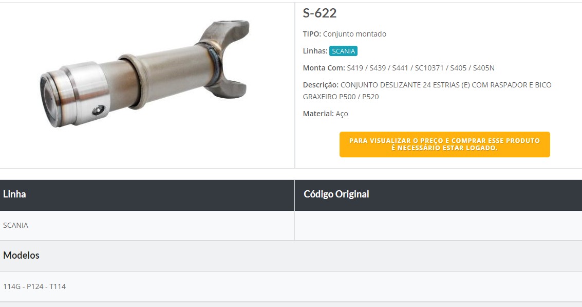 PORTA CRUCETA CARDAN MACHO SCANIA P/G/R                                                                                                               