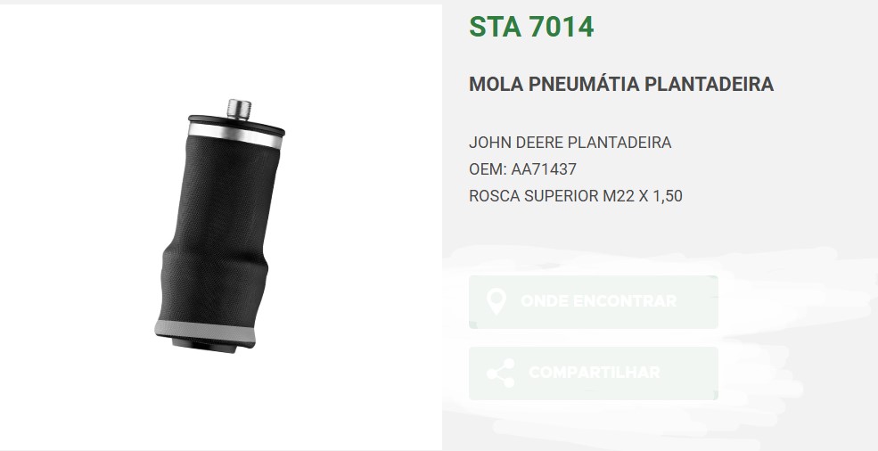 FUELLE SEMBRADORA JHON DEERE ROSCA SUP 22X1.5                                                                                                         