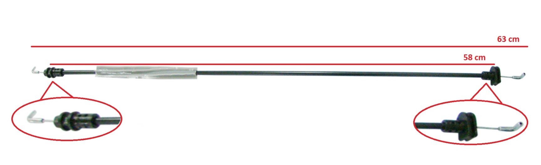 CABLE APERTURA PUERTA IZQUIERDA VW CONSTELLATION OEM 2R2837193A.                                                                                      