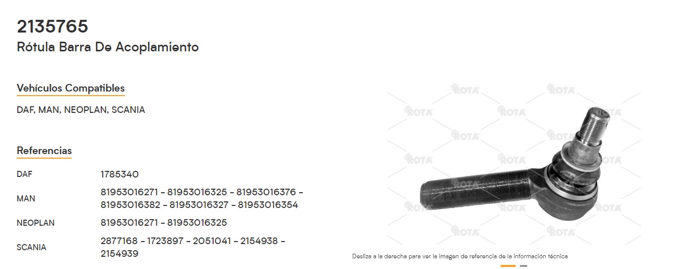 PUNTERO MAN - SCANIA 2877168 - 1723897 - 2051041 - 2154938 - 2154939                                                                                  