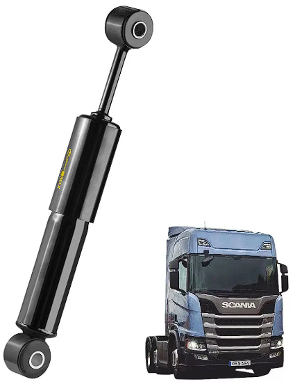 AMORTIGUADOR CABINA HORIZONTAL SCANIA P450/ P460/R540 2018/ OEM 2231832 T131838 OJO 14MM 369X283                                                      
