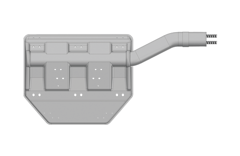 SOPORTE GUARDABARRO DELANTERO DERECHO SCANIA S5 OEM 1742386                                                                                           