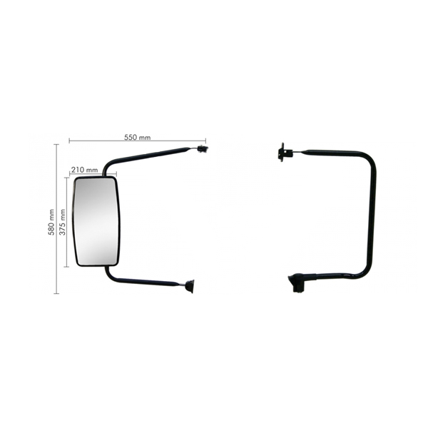 BRAZO ESPEJO MERCEDES CAÑO 19MM UNIVERSAL                                                                                                             