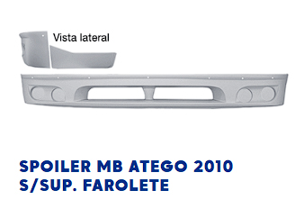 SPOILER ATEGO 2010 SIN SOPORTE CAMINERO                                                                                                               