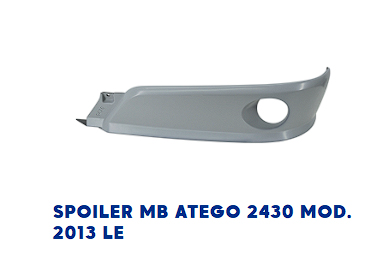 SPOILER MERCEDES BENZ ATEGO 2013 CON SOPORTE CAMINERO LADO IZQUIERDO                                                                                  