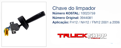 LLAVE LIMPIA PARABRIZA VOLVO VOLVO FH NH FM12 2001-2006 OEM 3944081 KOSTAL                                                                            