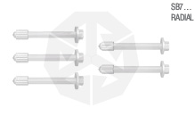 JUEGO DE EJE ENGRANAJE DE PLASTICO PINZA MORDAZA KNORR                                                                                                