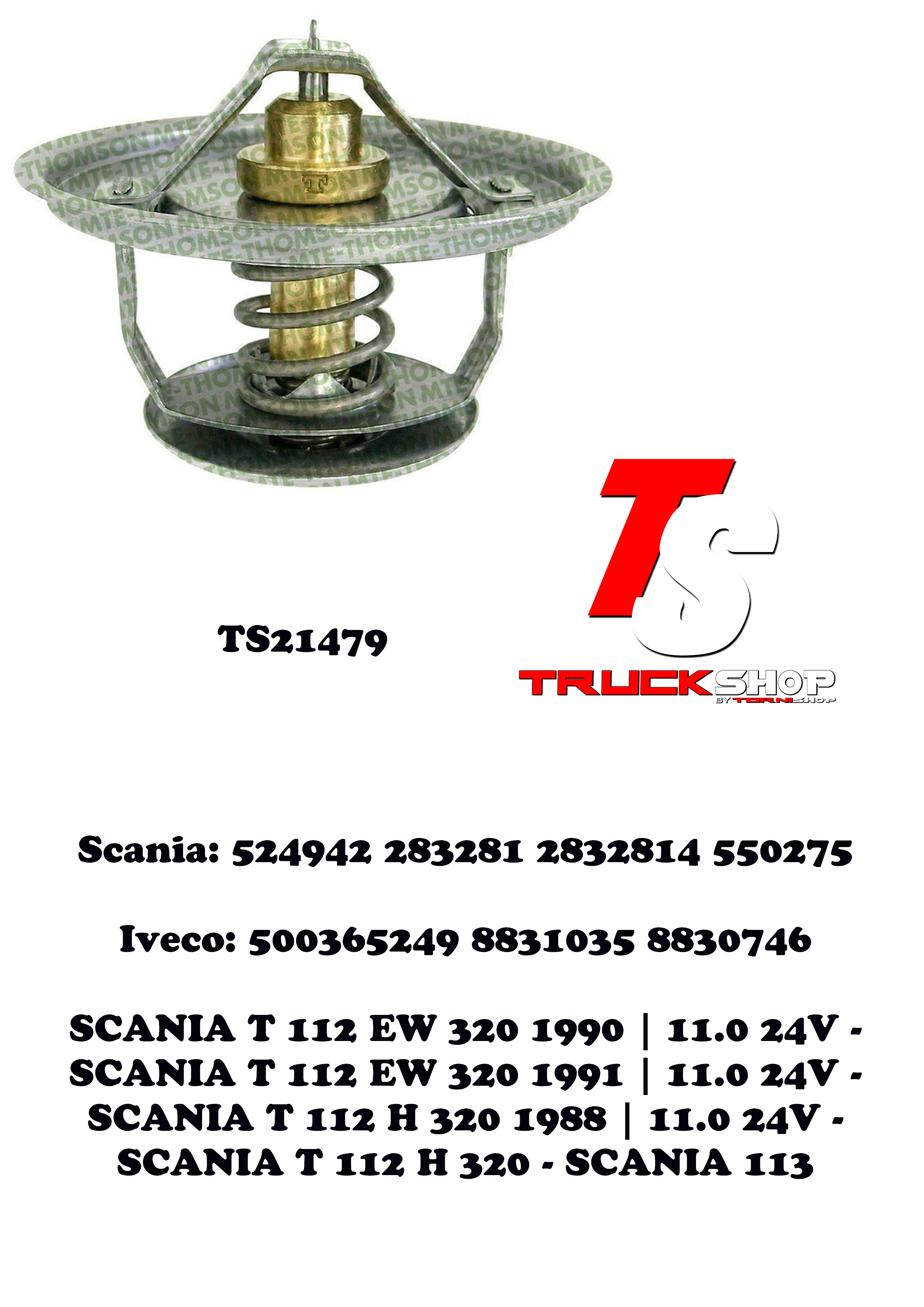 TERMOSTATO SCANIA 112/113                                                                                                                             
