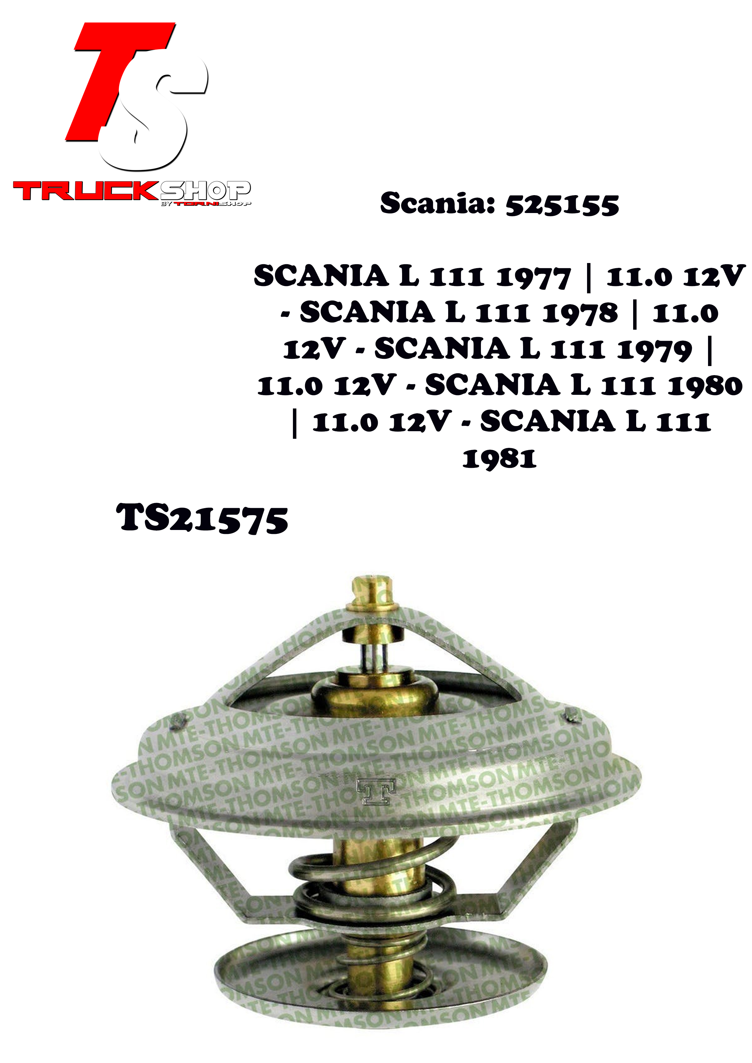 TERMOSTATO SCANIA 111 DS11 DS14 525/55                                                                                                                