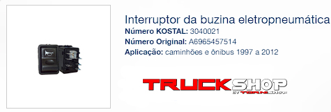 LLAVE BOCINA ELECTRONEUMATICA MERCEDES BENZ 1997-2012 A6965457514 KOSTAL                                                                              
