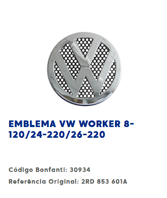 EMBLEMA VW WORKER 8-120/24-220/26-220                                                                                                                 
