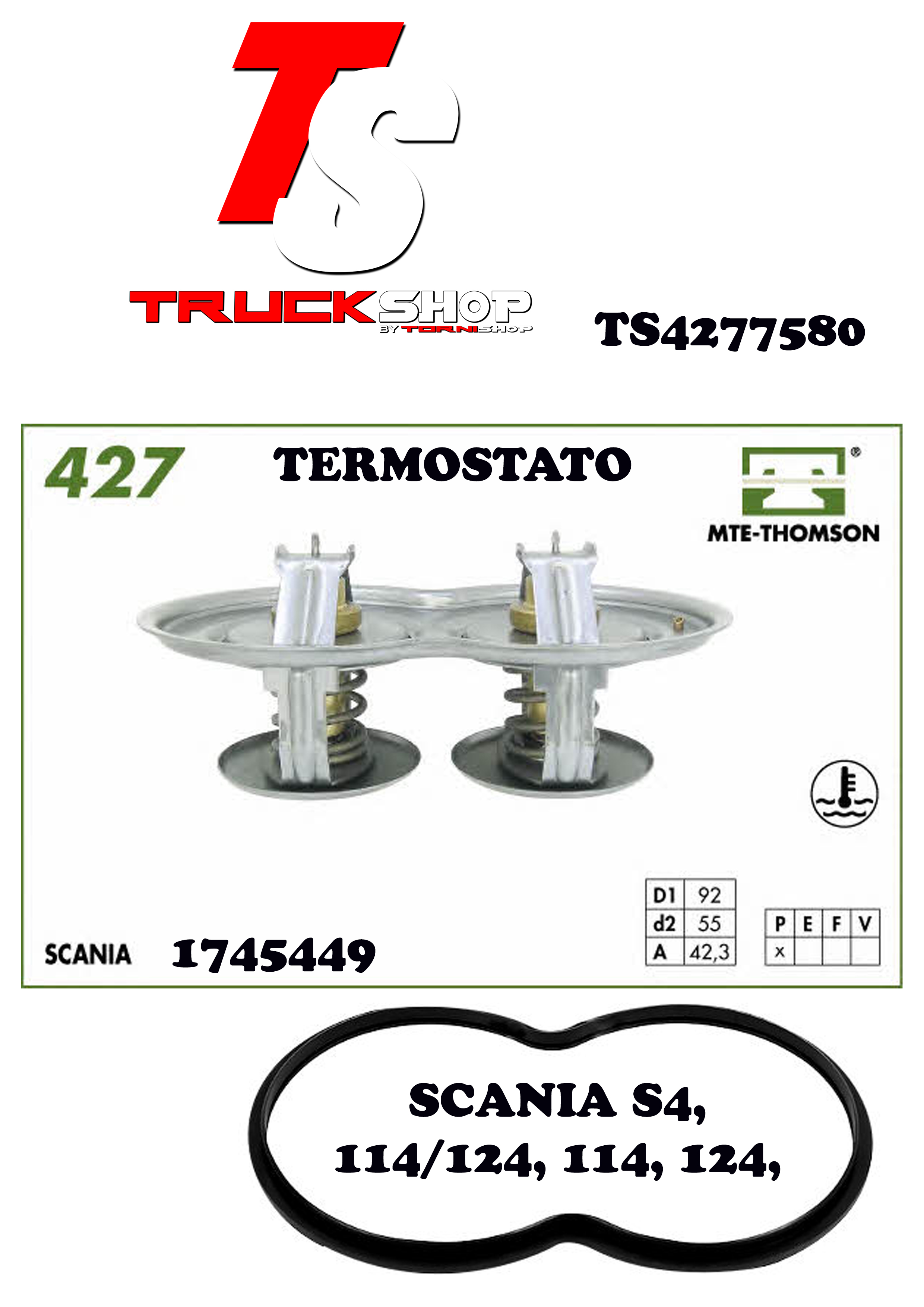 TERMOSTATO SCANIA 75/80                                                                                                                               
