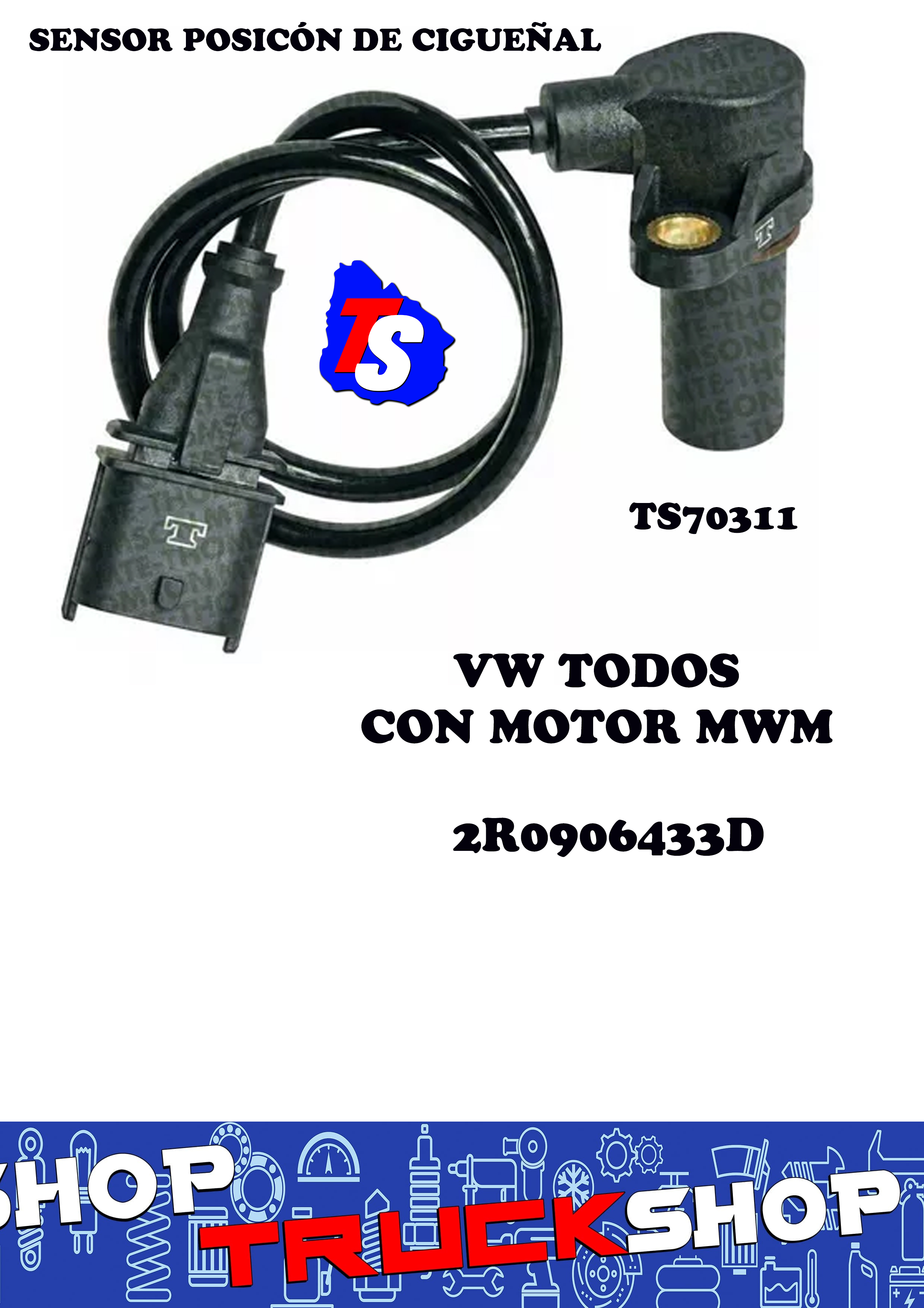 SENSOR ROTACION  MWM VW 4.12/6.12                                                                                                                     
