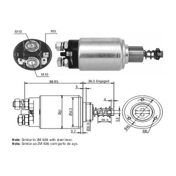 SOLENOIDE BOSCH MB/FI CAMION 24V                                                                                                                      