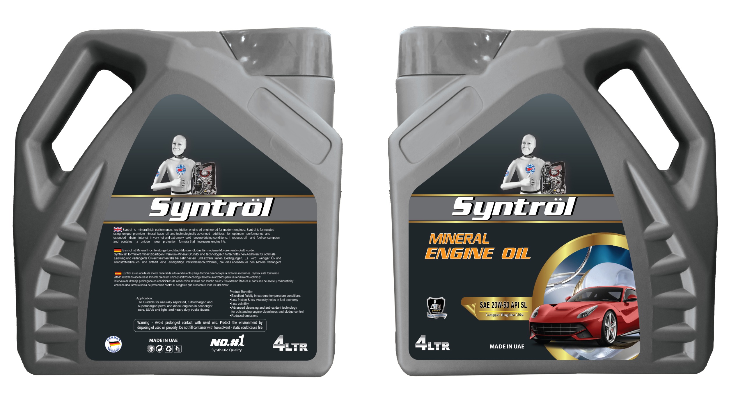 ACEITE 20W50 X 4 LTS SYNTROL API SL MINERAL                                                                                                           
