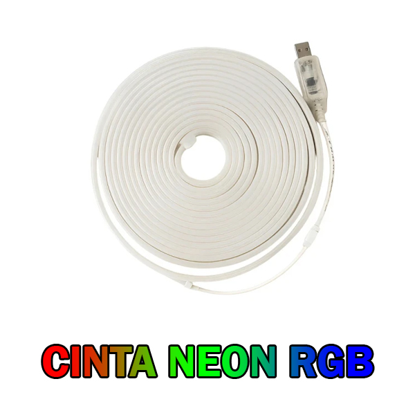 CINTA LED NEON RGB 24V 10 MTS ROLLO
