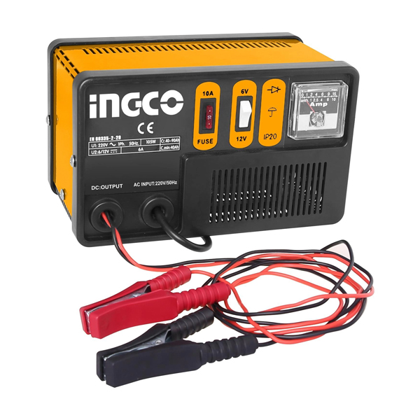 CARGADOR DE BATERIAS 6/12 VOLT INGCO                                                                                                                  