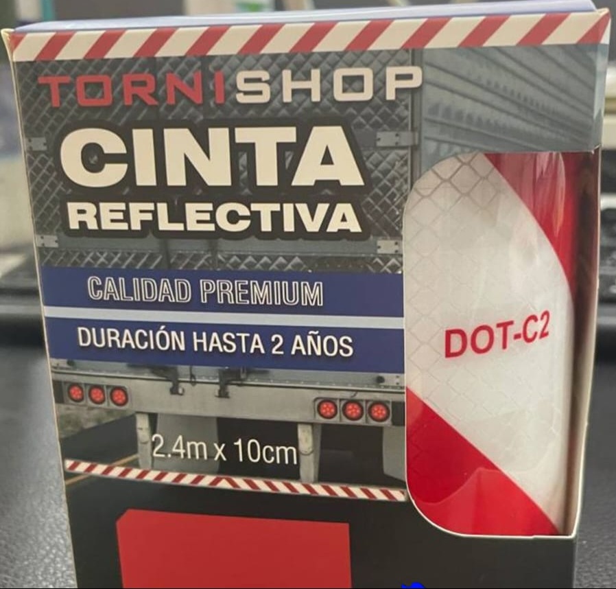 CINTA REFLECTIVA ROLLO 2.4MTS X 10CM                                                                                                                  