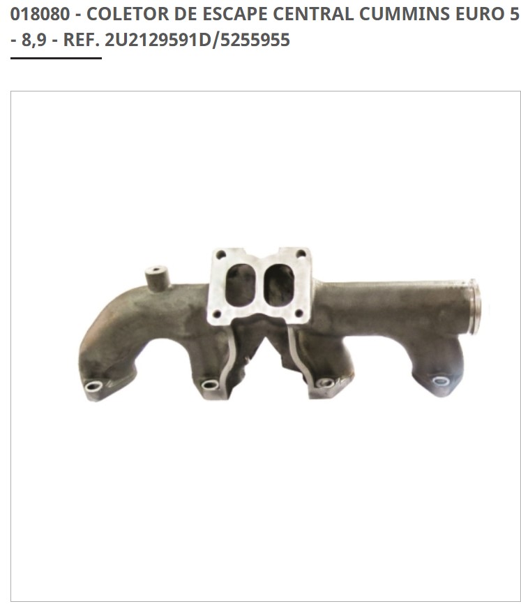 MULTIPLE ESCAPE CENTRAL CUMMINS ISB 8.9 VW FORD 2U2129591D/5255955