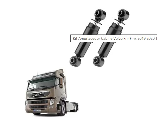 AMORTIGUADOR TRASERO LATERAL CABINA VOLVO FM/FMX 2015/ OEM 21430905 224X197 OJO 14MM                                                                  