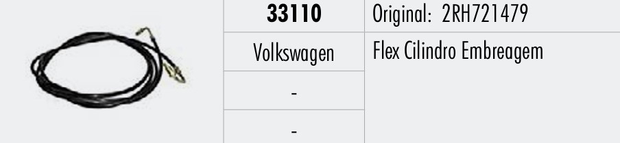 FLEXIBLE CILINDRO EMBRAGUE VW CONSTELLATION 4500MM OEM 2RH721479                                                                                      