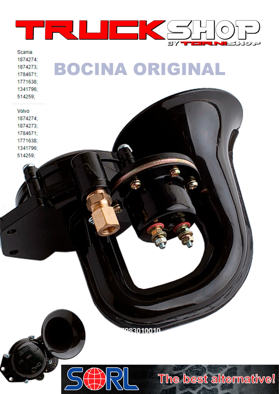 BOCINA SCANIA / VOLVO                                                                                                                                 