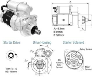 ARRANQUE DELCO 29MT 24V 10D FORD/VW CUMMINS DELIVERY 2T2911023A BC4511001BA CARGO 2428 - VW 17250 - 24250 -8150 -9150                                 