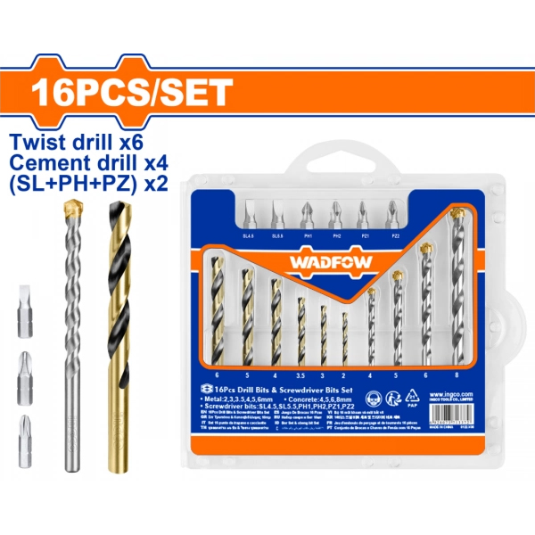 SET X 16 MECHAS Y PUNTAS HSS WADFOW                                                                                                                   