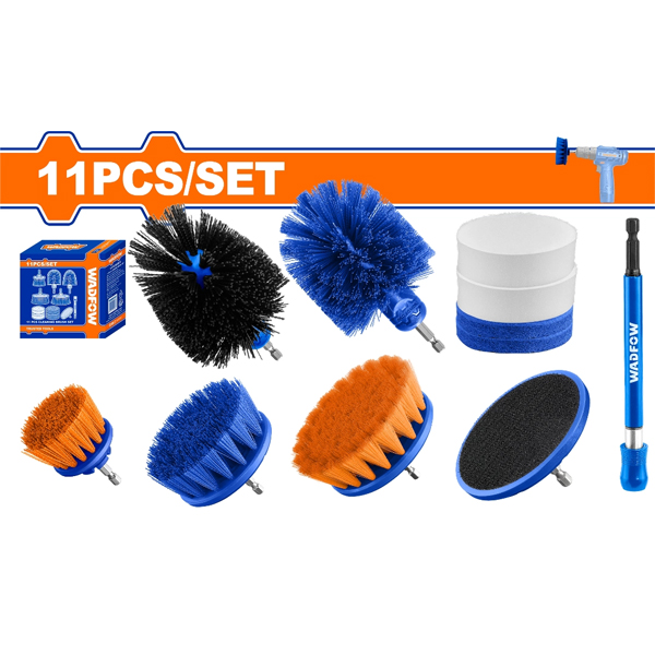 SET DE 11 CEPILLOS PARA TALADRO WADFOW                                                                                                                
